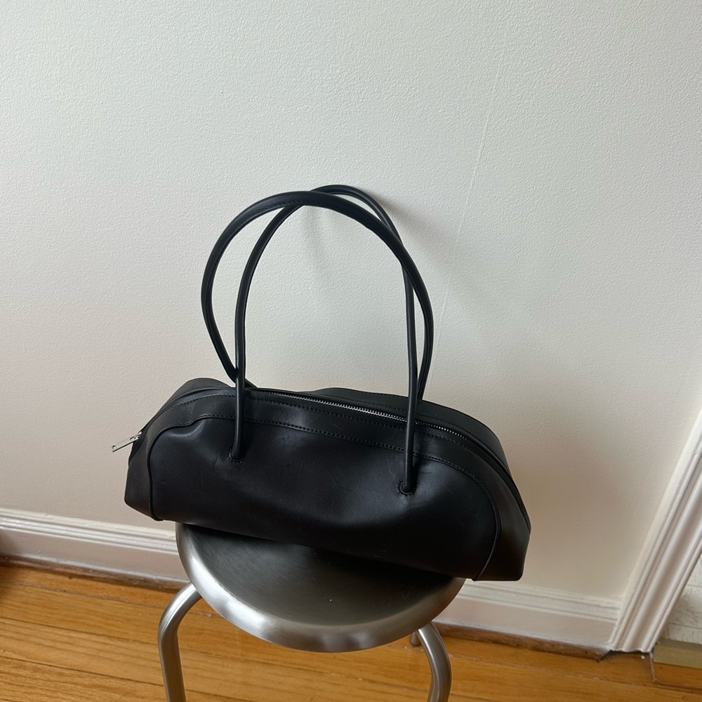 Black Leather Handbag